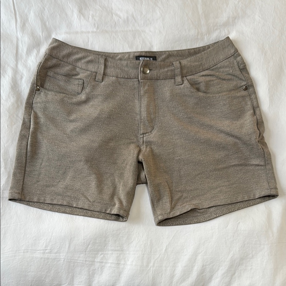 ST33LE PECAN 5" INSEAM STRETCH KNIT JEANS SHORTS ST-1932